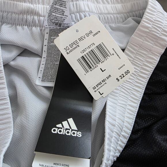 Adidas 3G Speed Reversible Shorts sz L 13/14Y - Picture 3 of 5